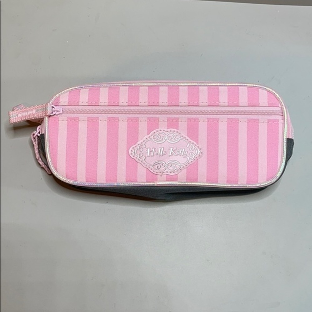 Sanrio Hello Kitty pink/gray pencil pouch - Picture 3 of 7